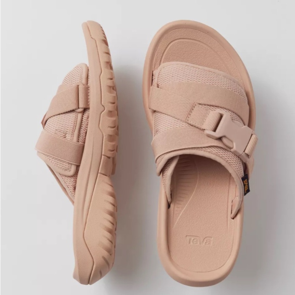Teva - women’s Hurricane Verge slide sandals slip on open toe shoes nude SZ 6 - Picture 2 of 11
